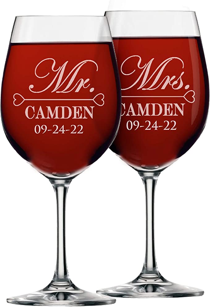 Mr. and Mrs. Wine Glasses