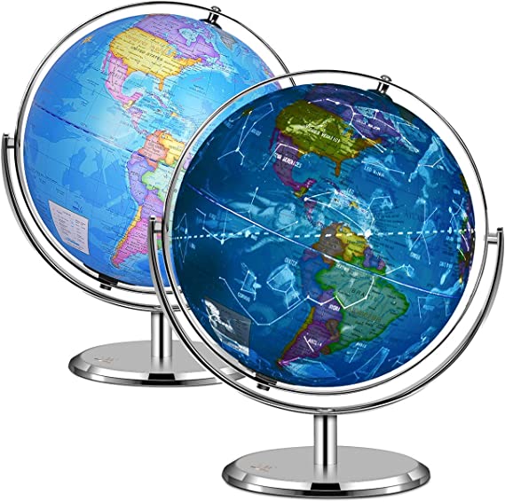NAK Globes Illuminated World Globe
