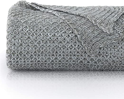 Bedsure Knitted throw Blanket for Sofa and Couch