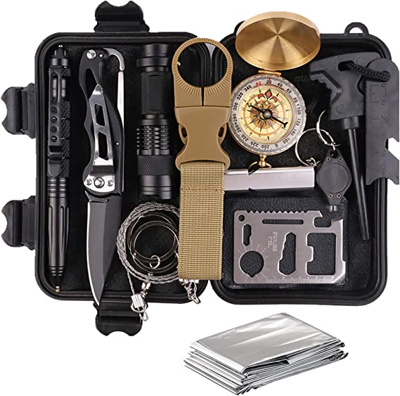Survival Gear Kits 13 in 1 by TRSCIND