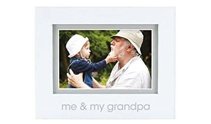 Pearhead Me and My Grandpa Sentiment Baby Picture Frame