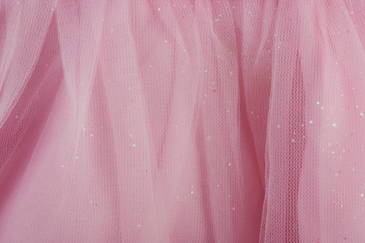 Texture of pink tulle cloth