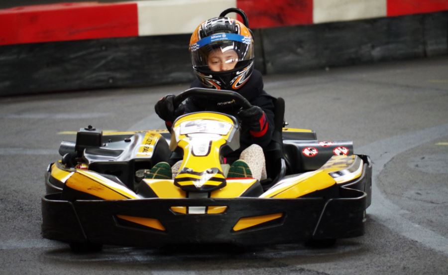 A-child-playing-Go-Kart