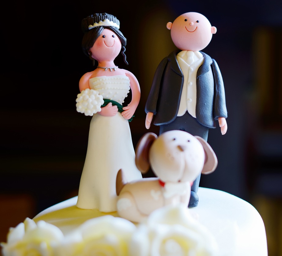 Wedding Cake, Wedding Cake with Dog