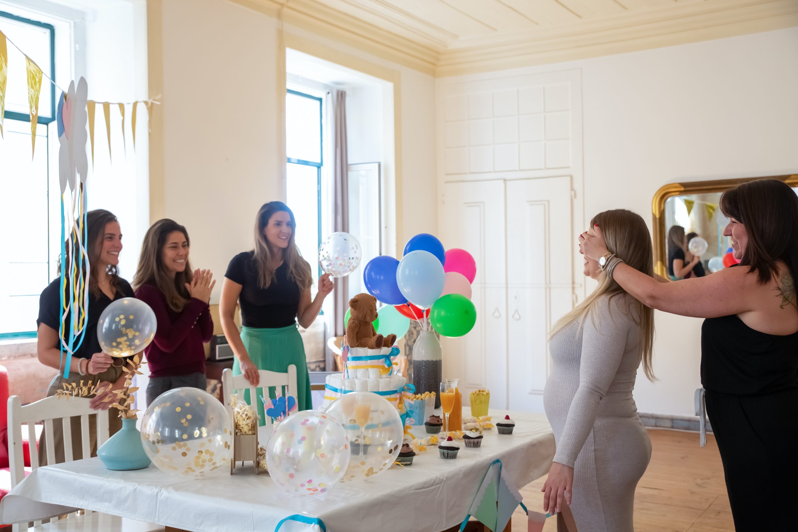 women at a baby shower 