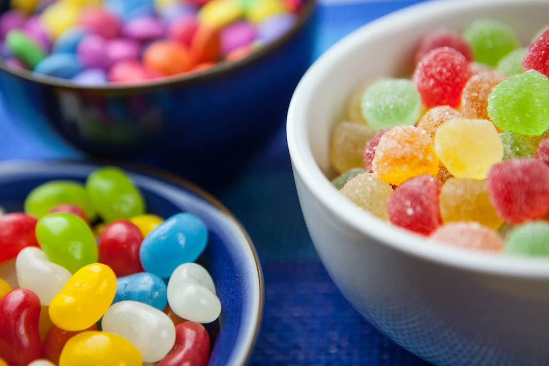 bowls filled with candies