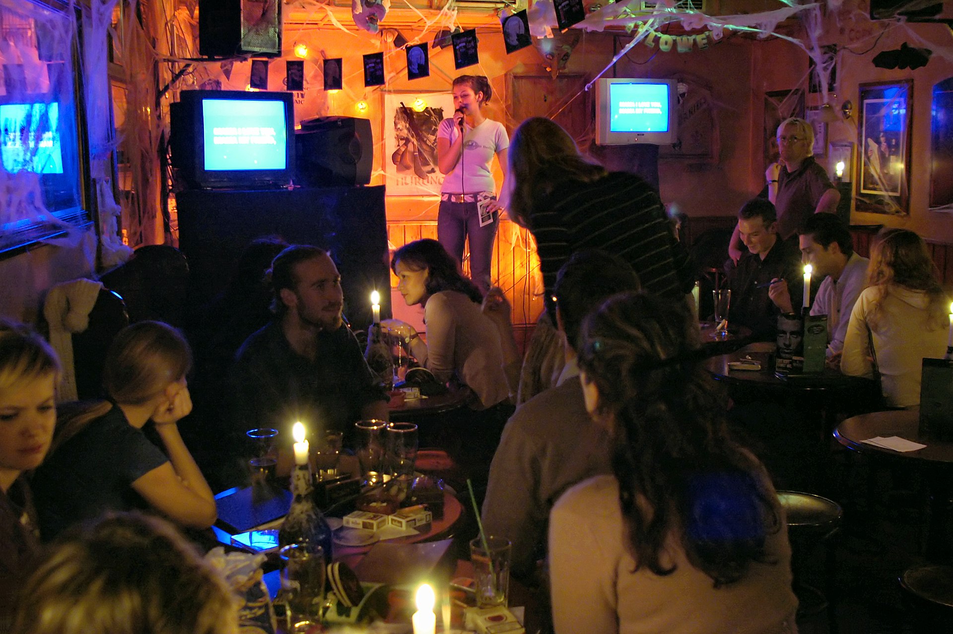 Karaoke in the Irish Pub