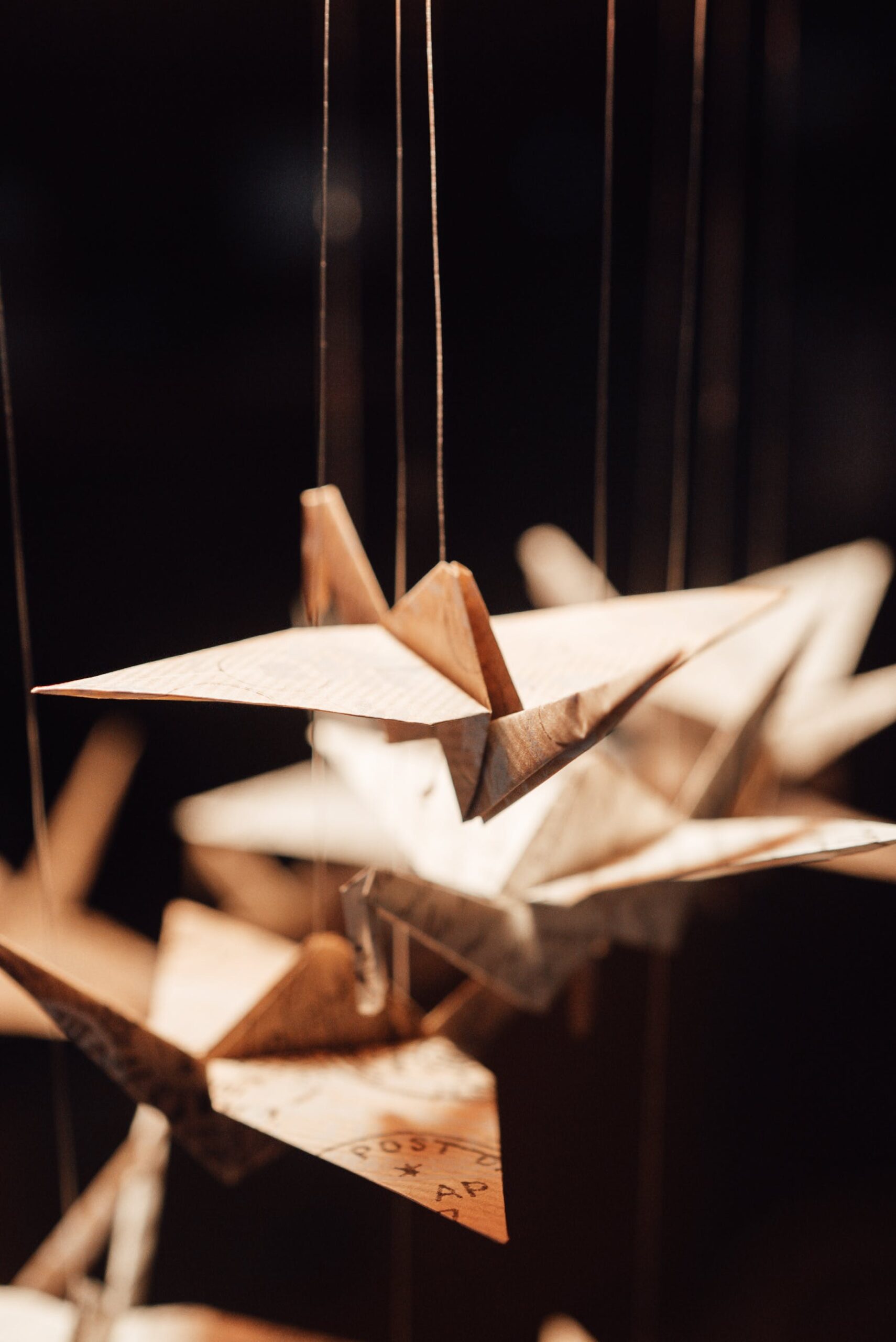 decorative origami cranes
